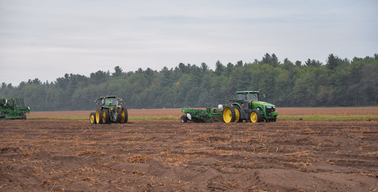 Tractors in the field
