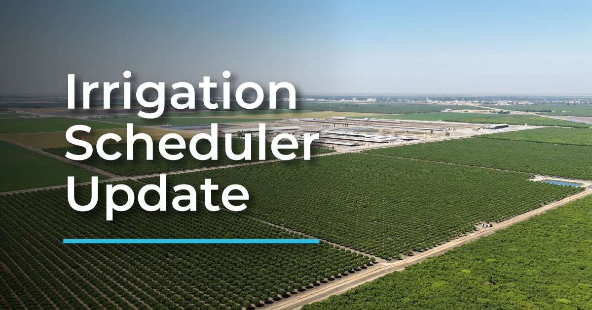 Improved Semios Irrigation Scheduler: Now with ETc, rainfall, and water balance built in