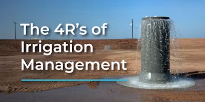What are the 4R's of Irrigation Management?